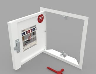 FlipFix White Metal 1 Hour Rated Access Panel Inspection Hatch