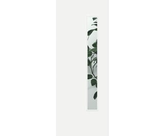 Flush White Prefinished 1LOS Clear Glazed Fire Door