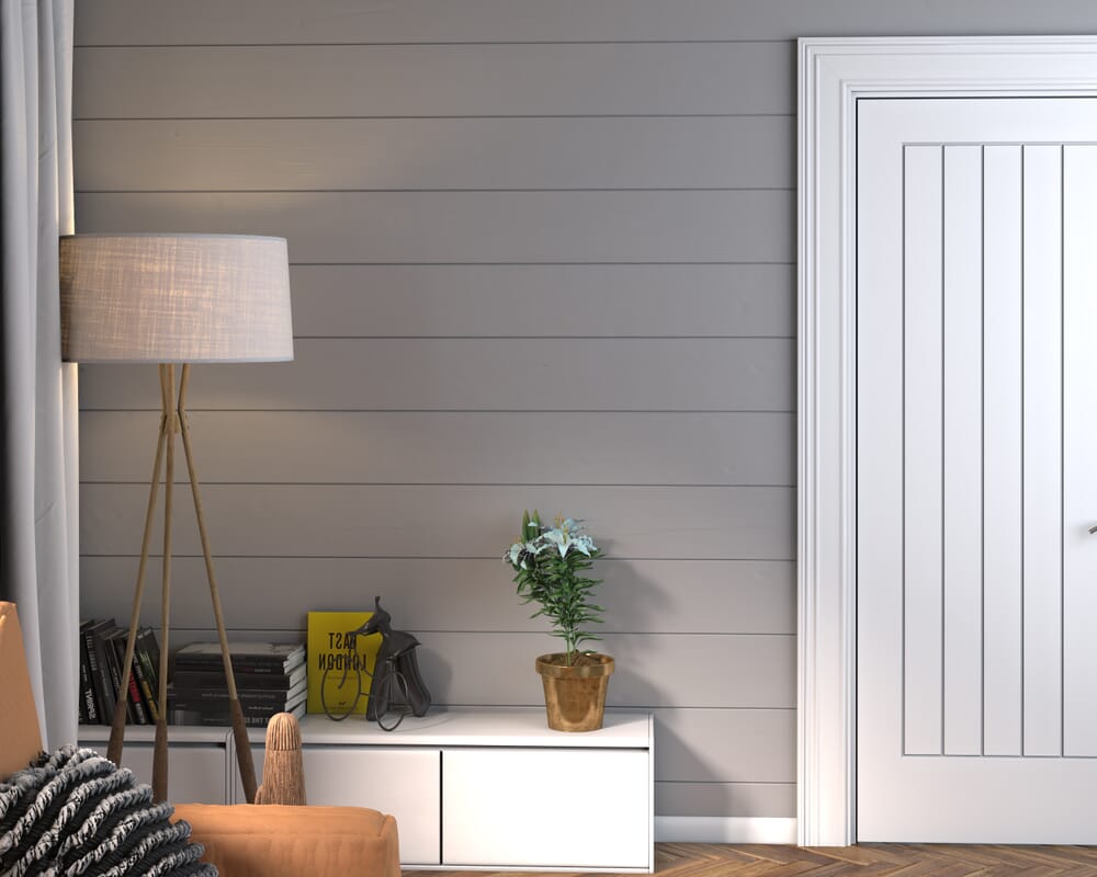 686x1981x35mm (27") Suffolk White Prefinished 35mm Fire Door