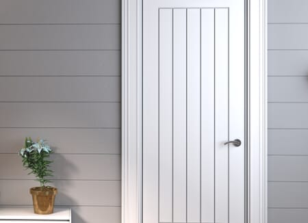 Suffolk White Prefinished 35mm Fire Door