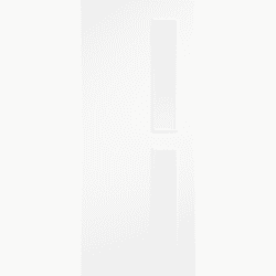 Flush White 16G Clear Glazed Fire Door