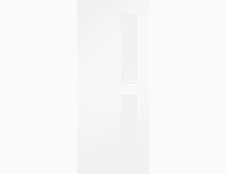 Flush White 16G Clear Glazed Fire Door
