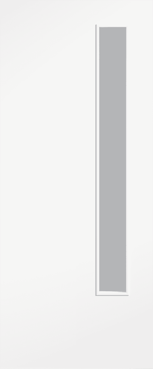 Flush White 20G Clear Glazed Fire Door