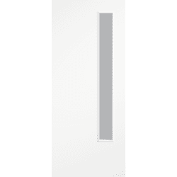 Flush White 20G Clear Glazed Fire Door