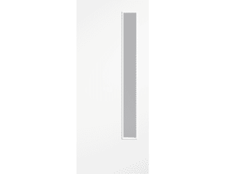 Flush White 20G Clear Glazed Fire Door