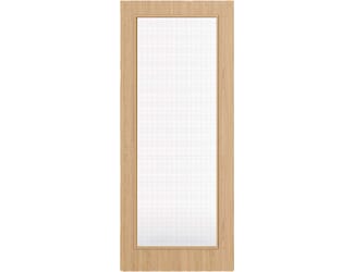 Architectural Oak 05 Georgian Wired Glazed - Prefinished Fire Door Blank