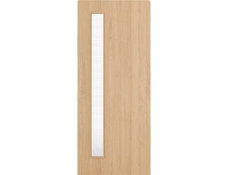 Architectural Oak 06 Georgian Wired Glazed - Prefinished Fire Door Blank