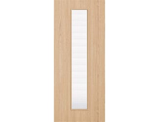 Architectural Oak 10 Georgian Wired Glazed - Prefinished Fire Door Blank