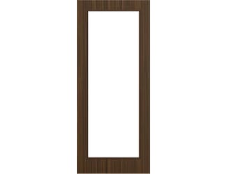 Architectural Walnut 05 Frosted Glazed - Prefinished Fire Door Blank
