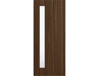 Architectural Walnut 06 Georgian Wired Glazed - Prefinished Fire Door Blank