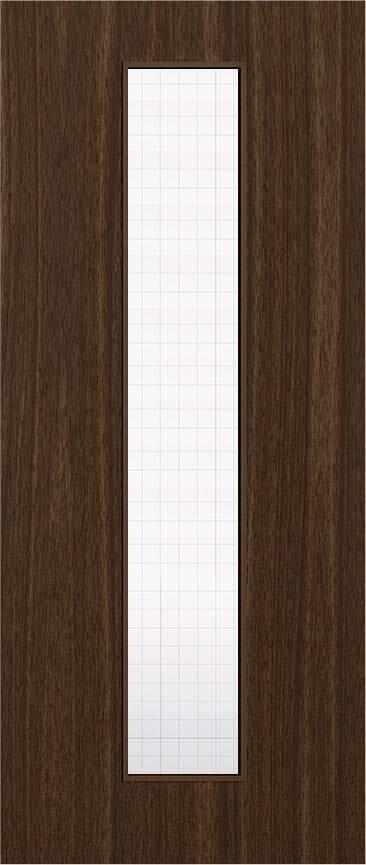 Architectural Walnut 10 Georgian Wired Glazed - Prefinished Fire Door Blank