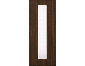 Architectural Walnut 10 Georgian Wired Glazed - Prefinished Fire Door Blank