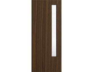 Architectural Walnut 13 Georgian Wired Glazed - Prefinished Fire Door Blank