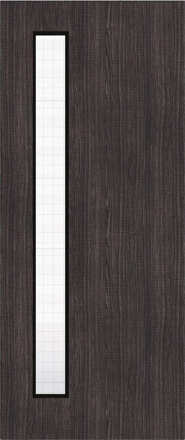 Architectural Dark Grey Ash 06 Georgian Wired Glazed - Prefinished Fire Door Blank