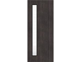 Architectural Dark Grey Ash 06 Georgian Wired Glazed - Prefinished Fire Door Blank