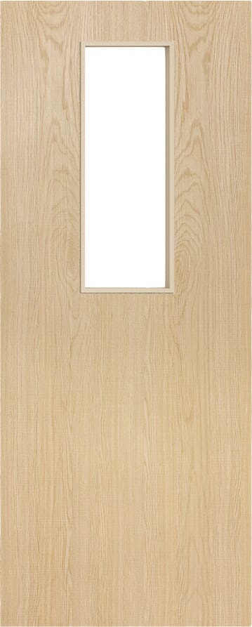 Architectural Ash 14 Frosted Glazed - Prefinished Fire Door Blank