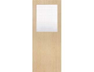 Architectural Ash 01 Georgian Wired Glazed - Prefinished Fire Door Blank