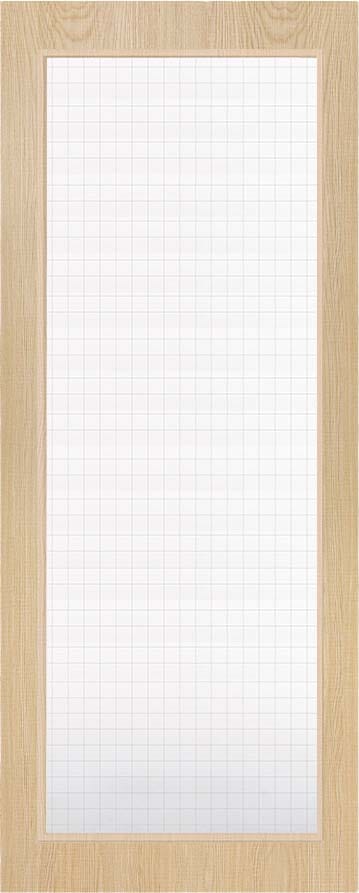 Architectural Ash 05 Georgian Wired Glazed - Prefinished Fire Door Blank