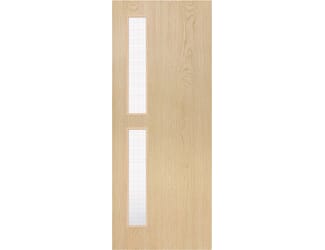 Architectural Ash 07 Georgian Wired Glazed - Prefinished Fire Door Blank