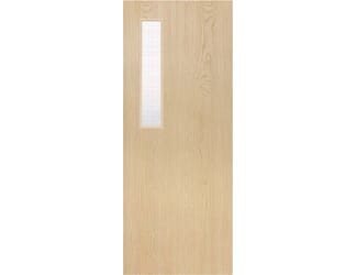 Architectural Ash 08 Georgian Wired Glazed - Prefinished Fire Door Blank