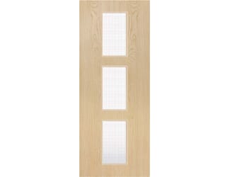 Architectural Ash 11 Georgian Wired Glazed - Prefinished Fire Door Blank