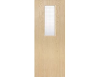 Architectural Ash 14 Georgian Wired Glazed - Prefinished Fire Door Blank