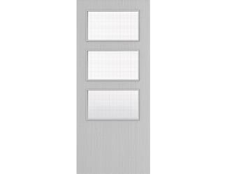 Architectural Light Grey Ash 03 Georgian Wired Glazed - Prefinished Fire Door Blank