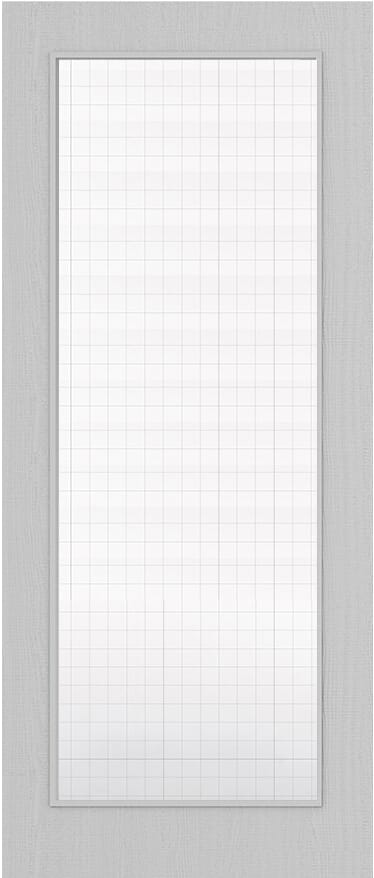 Architectural Light Grey Ash 05 Georgian Wired Glazed - Prefinished Fire Door Blank