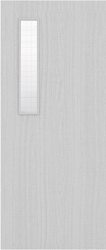 Architectural Light Grey Ash 08 Georgian Wired Glazed - Prefinished Fire Door Blank