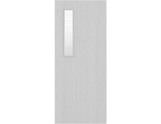 Architectural Light Grey Ash 08 Georgian Wired Glazed - Prefinished Fire Door Blank