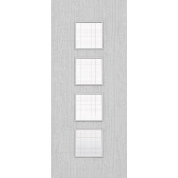 Grey Fire Panel 1981x762x44mm (30) Architectural Light Grey Ash 09 Georgian Wired ...