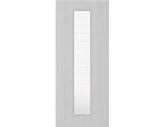 Architectural Light Grey Ash 10 Georgian Wired Glazed - Prefinished Fire Door Blank