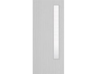Architectural Light Grey Ash 13 Georgian Wired Glazed - Prefinished Fire Door Blank