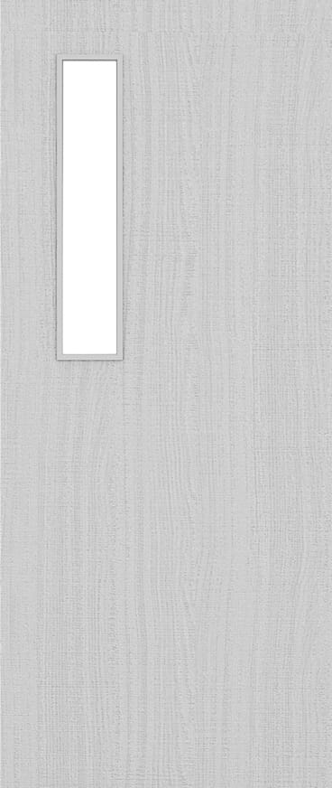 Architectural Light Grey Ash 08 Frosted Glazed - Prefinished Fire Door Blank