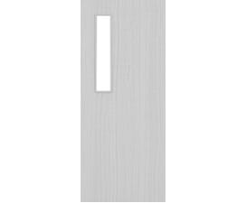 Architectural Light Grey Ash 08 Frosted Glazed - Prefinished Fire Door Blank