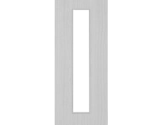 Architectural Light Grey Ash 10 Frosted Glazed - Prefinished Fire Door Blank