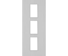 Architectural Light Grey Ash 11 Frosted Glazed - Prefinished Fire Door Blank
