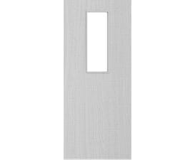 Architectural Light Grey Ash 14 Frosted Glazed - Prefinished Fire Door Blank