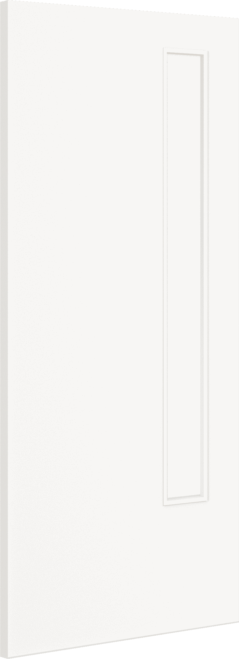 1981x686x54mm (27") Architectural Paint Grade White 13 Clear Glazed FD60 Fire Door Blank