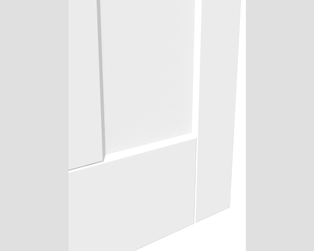 1981x762x44mm (30") White Smooth Flat 4 Panel Fire Door