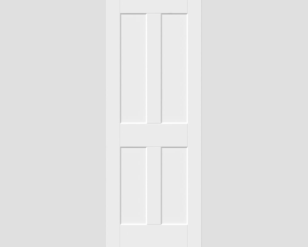1981x762x44mm (30") White Smooth Flat 4 Panel Fire Door