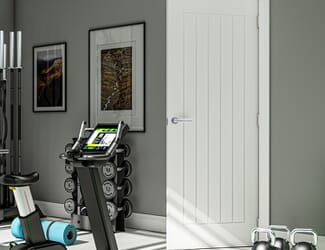 Ely White Primed FD60 Fire Door