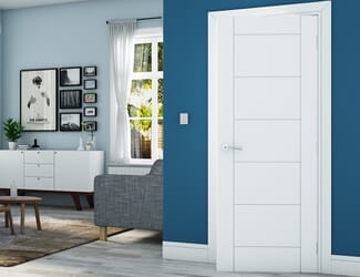 Seville White FD60 Fire Door