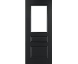 Windsor Black Glazed - Prefinished Fire Door