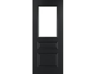 Windsor Black Glazed - Prefinished Fire Door