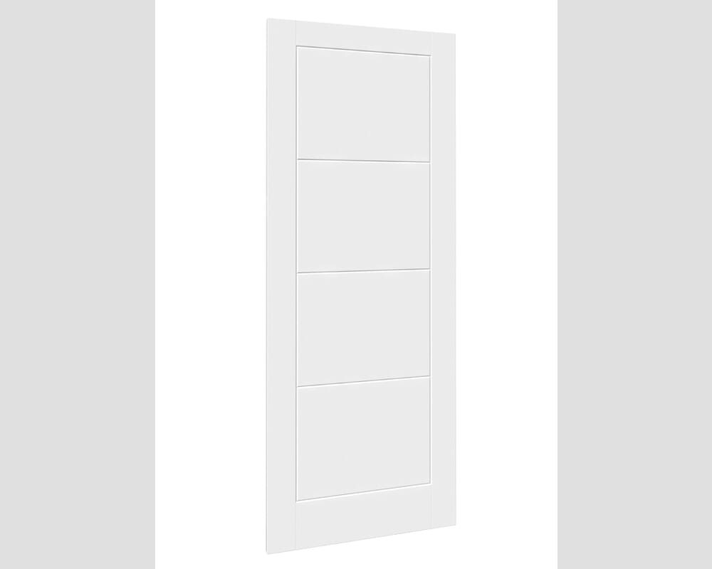 2040mm x 926mm x 44mm White Smooth Ladder Fire Door