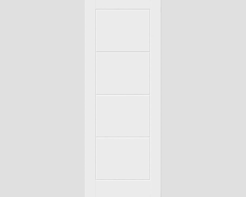 2040mm x 926mm x 44mm White Smooth Ladder Fire Door