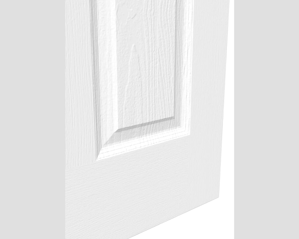 1981mm x 610mm x 44mm (24") White Grained 4 Panel Fire Door