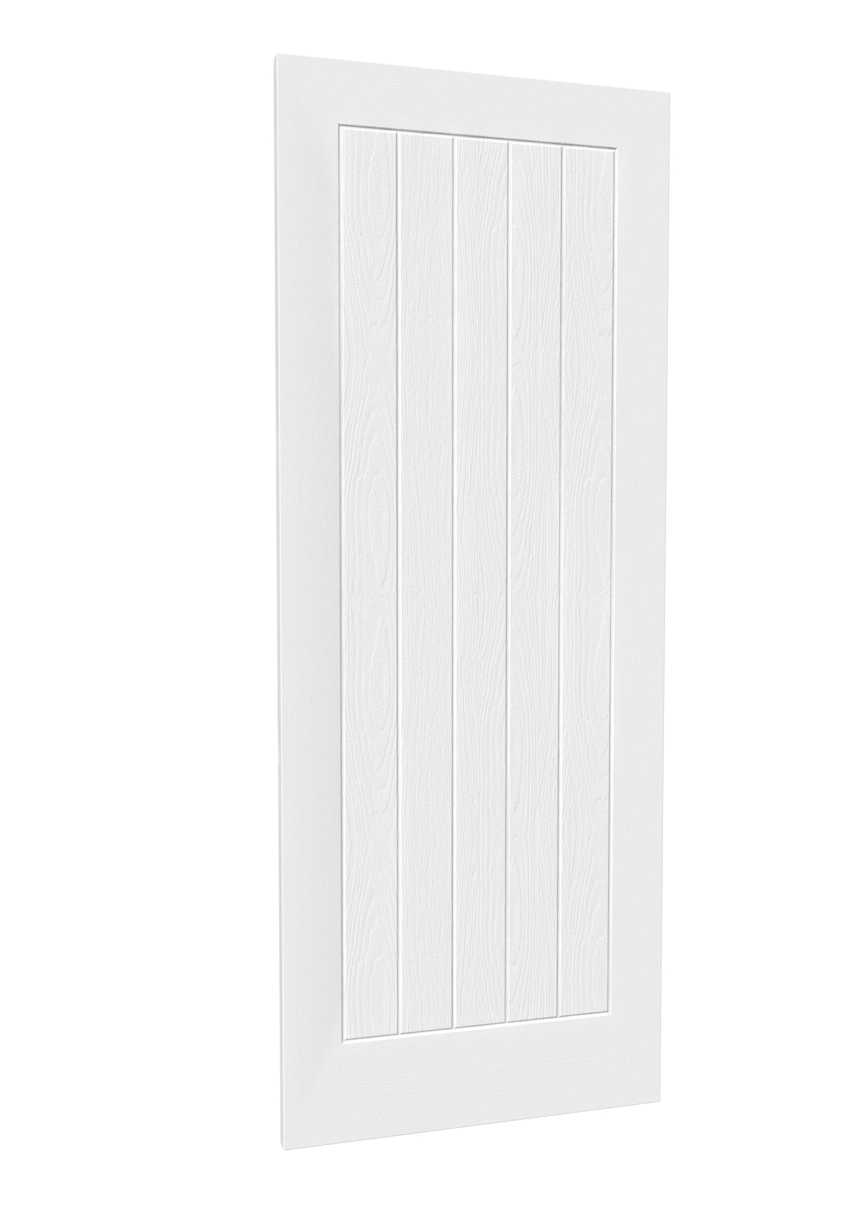 1981mm x 610mm x 44mm (24") White Grained Mexicano Fire Door