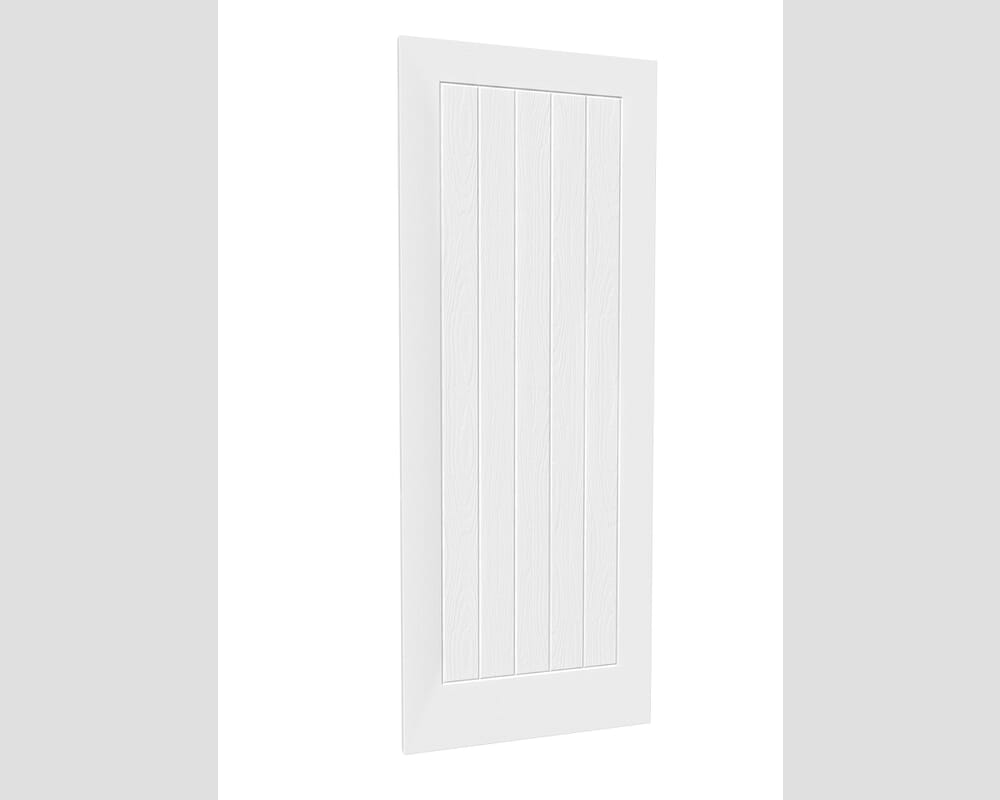 1981mm x 610mm x 44mm (24") White Grained Mexicano Fire Door